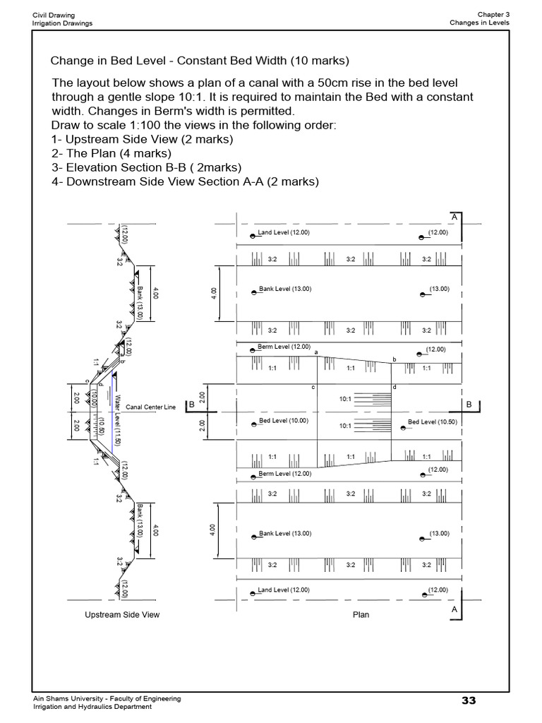 02 - HW - Page33 - Change in Bed Level (Constant Bed Wirdth) | PDF ...