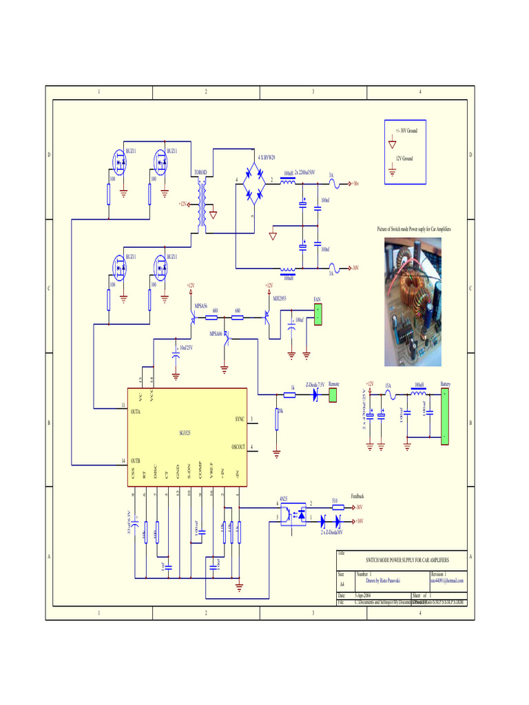 SMPS Schematic | PDF | Computer Engineering | Manufactured Goods