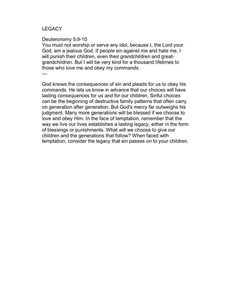 Legacy | PDF