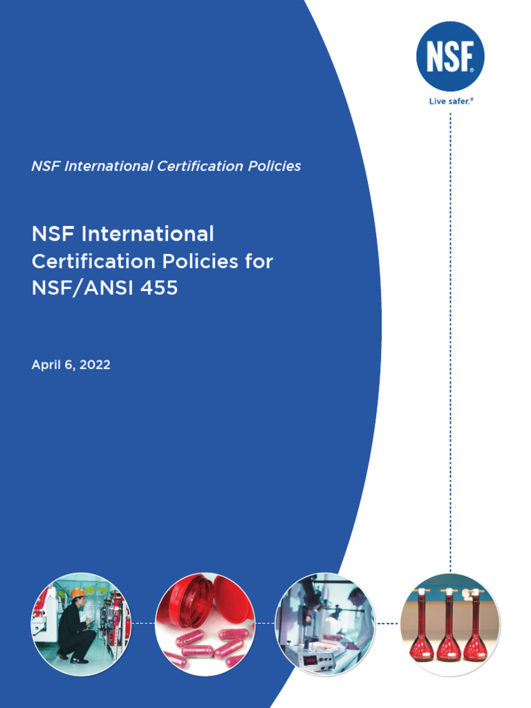 NSFANSI 455 Policies | PDF | Standardization | Audit