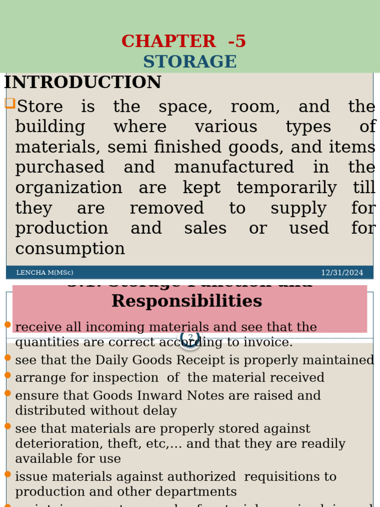 Effective Storage Management Practices | PDF | Warehouse