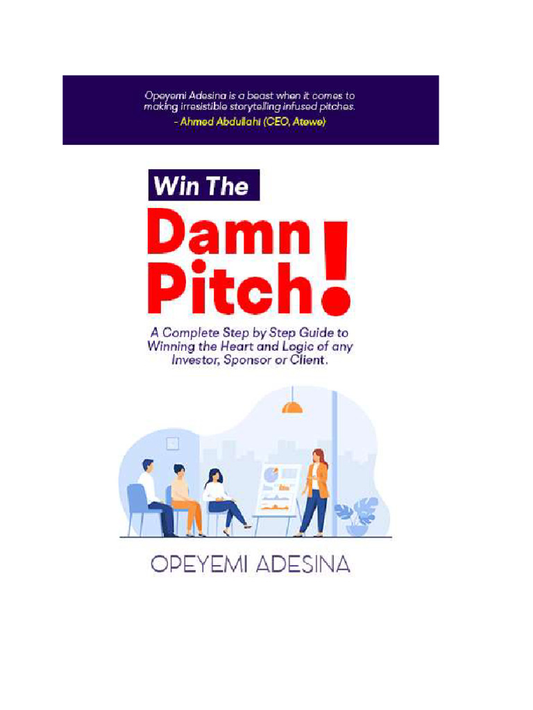 Win The Damn Pitch by Opeyemi Adesina | PDF | Expense | Balance Sheet