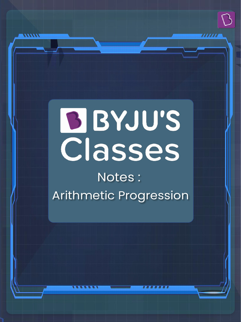 Understanding Arithmetic Progression Concepts | PDF | Mathematics ...