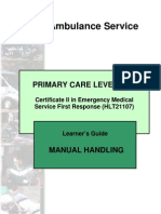 Manual Handling Learner Guide
