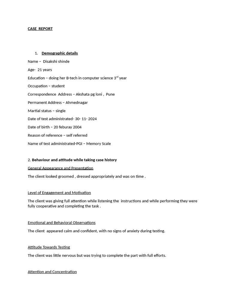 Pgi Memory Scale | PDF