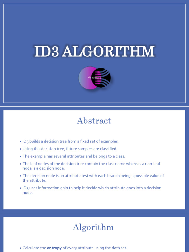 Id3algorithm 200307175839 | PDF | Probability Theory | Algorithms And ...