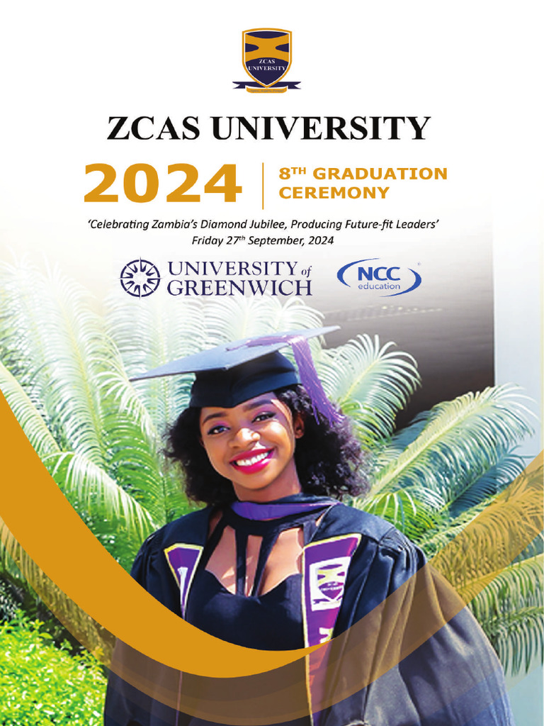 ZCAS University 8th Graduation Ceremony | PDF | Leadership | Mentorship
