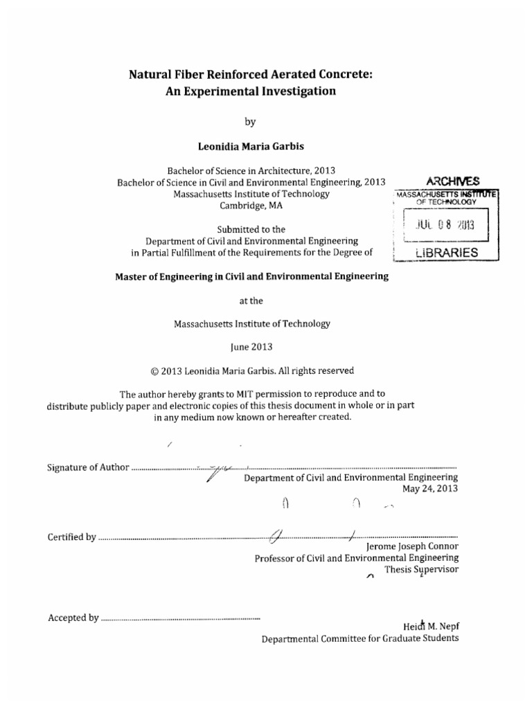 Natural Fiber Reinforced Concrete Study | PDF | Young's Modulus ...