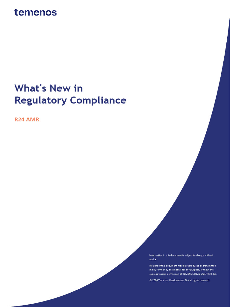 Regulatory Compliance Updates R24 | PDF | Financial Services