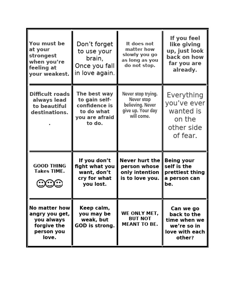 Inspirational Kudos Card Template | PDF