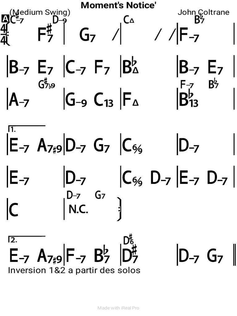 Part Eb Moment's Notice' | PDF