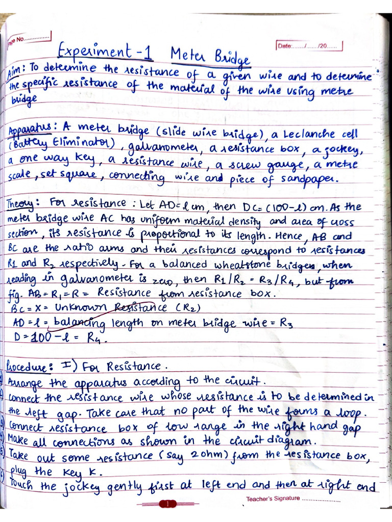 Physics Practical Cbse Record | PDF
