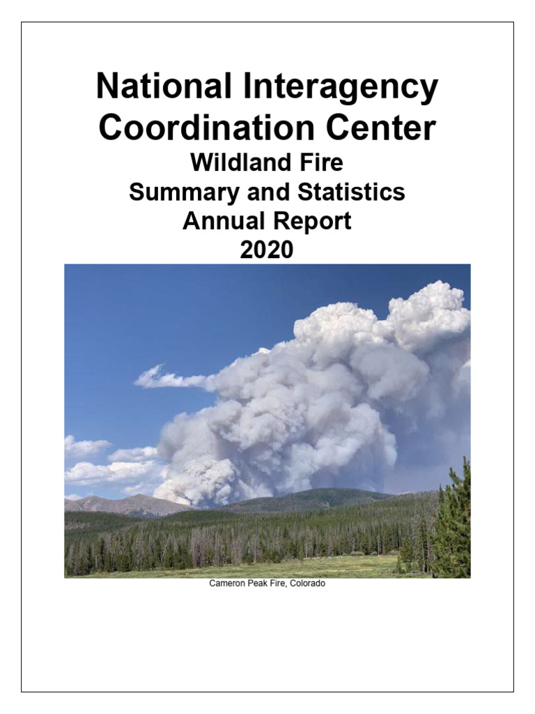 National Interagency Coordination Center Wildland Fire Summary and ...