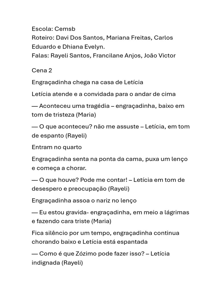 Roteiro 1 Pdf Amor