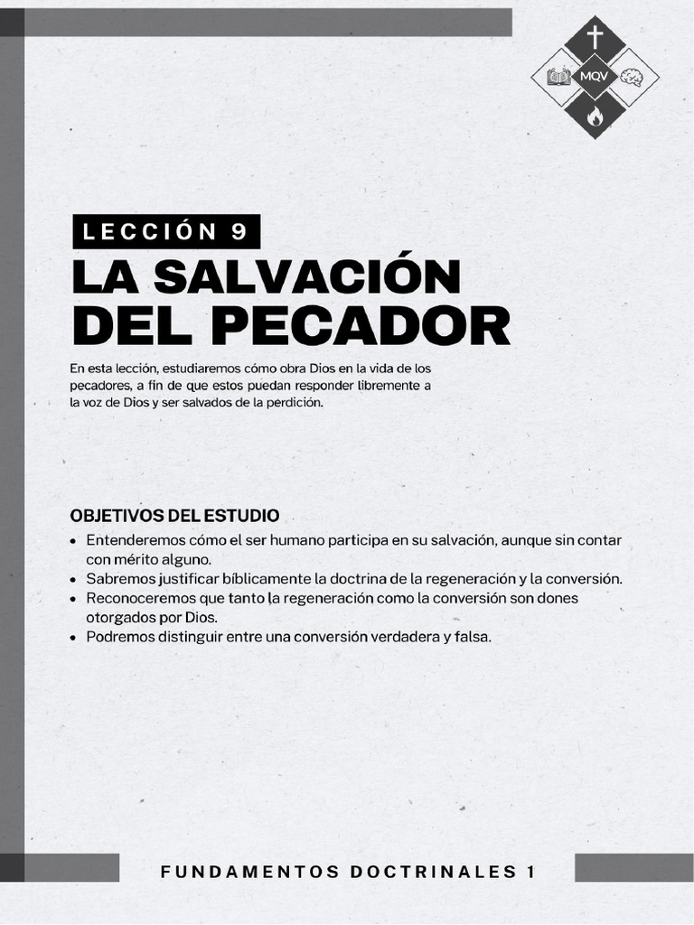 FD1 Lección 9 - 10 - 11 | PDF | Fe | Salvación
