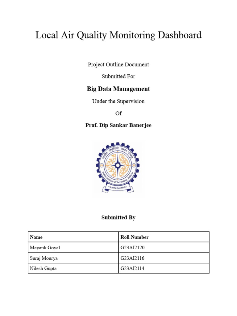 Big Data Management Project 1 1 Pdf Air Pollution Big Data