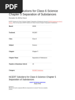 Methods of Separation Explained for Class 6 | PDF | Filtration | Mixture