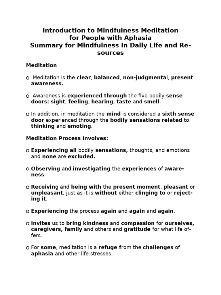 Session 7 Mindfulness Is Daily Life 1 | PDF | Meditation | Mindfulness