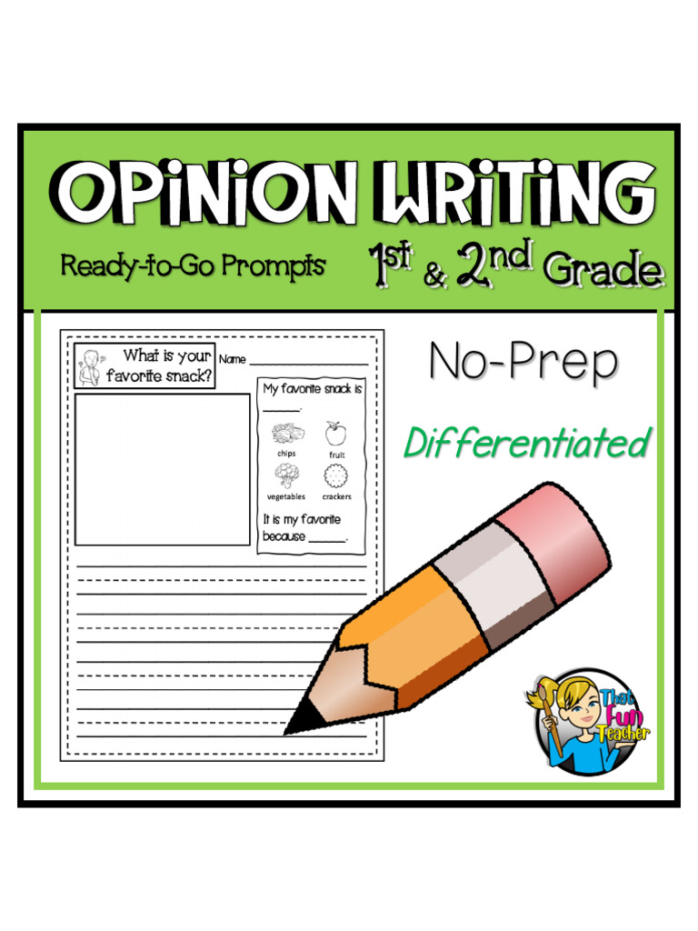 No-Prep Opinion Writing Prompts for Kids | PDF | Foods