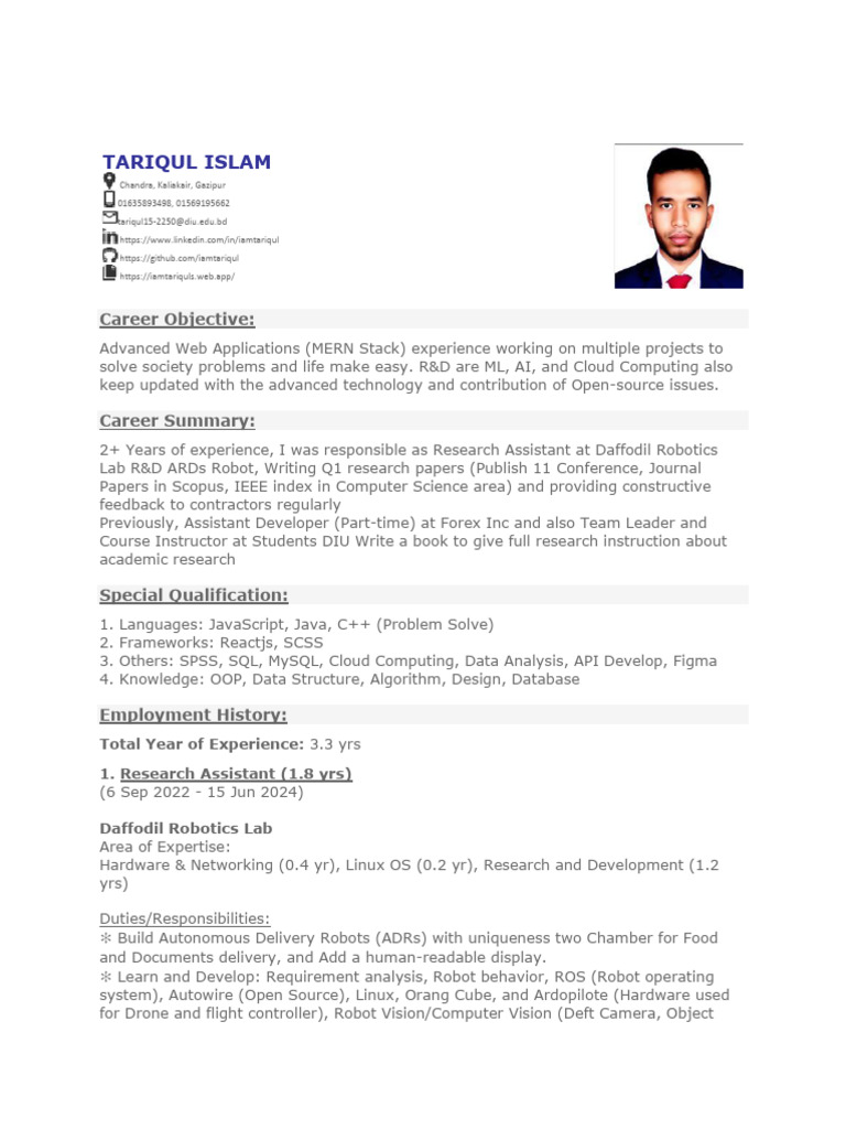 BD JOBS CV FORMAT PDF DOWNLOAD visual data 3