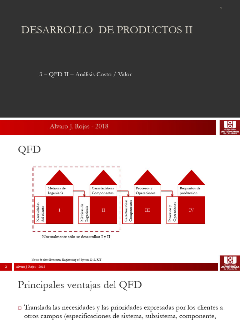 03-QFD Ii | PDF | Procesos de negocio | Ingeniería