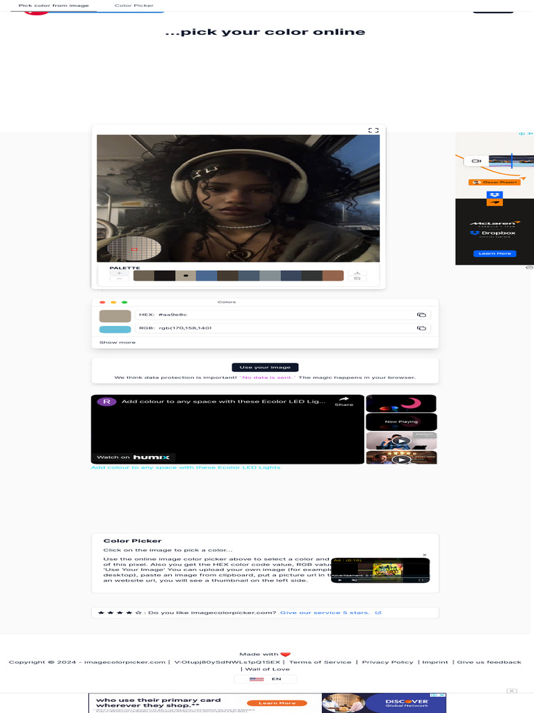? Color Picker Online HEX Color Picker HTML Color Picker | PDF | Rgb ...