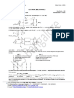 Electrical & Electronics: Institute of Engineering Studies Mock Test - I (EEE)