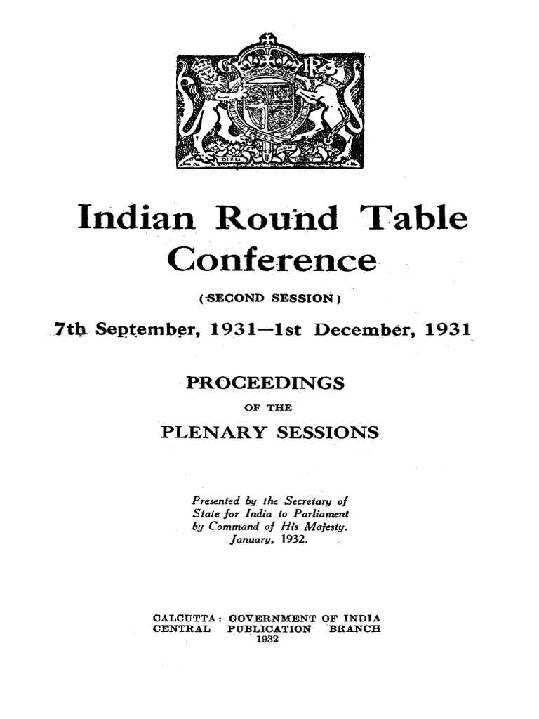 Indian round table conference pdf legislature government