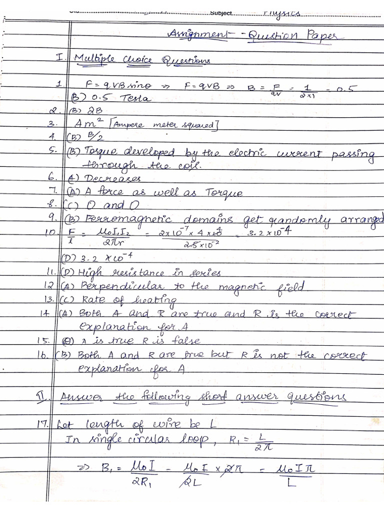 Phy Assignment | PDF