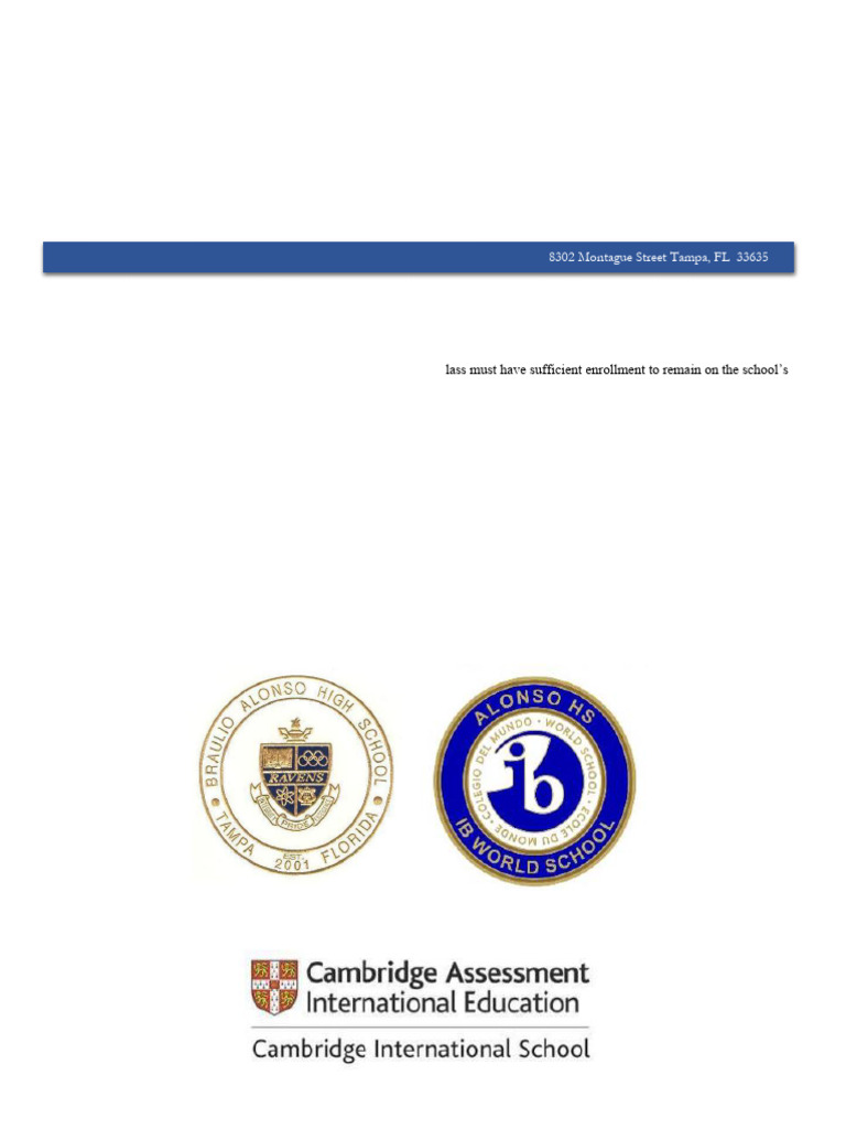 Alonso High School Course Selection Guide | PDF | Advanced Placement ...