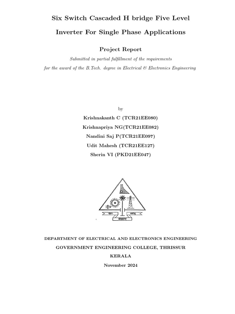 ELECTRICAL ENGINEERING PROJECT REPORT PDF visual data 4