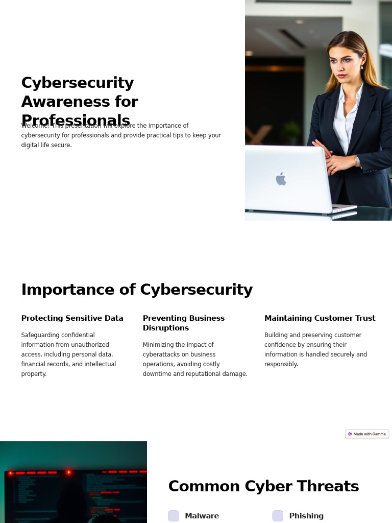 Cybersecurity Tips for Professionals | PDF | Security | Computer Security