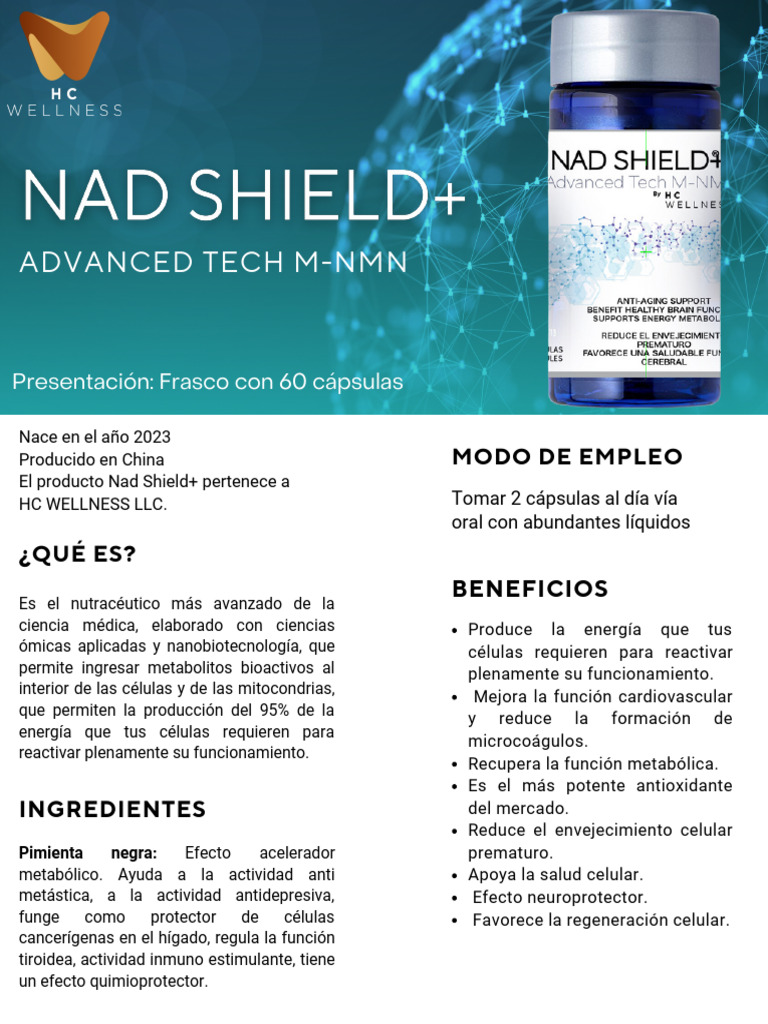 Beneficios del NAD Shield+ en HC Wellness | PDF | Mitocondria ...