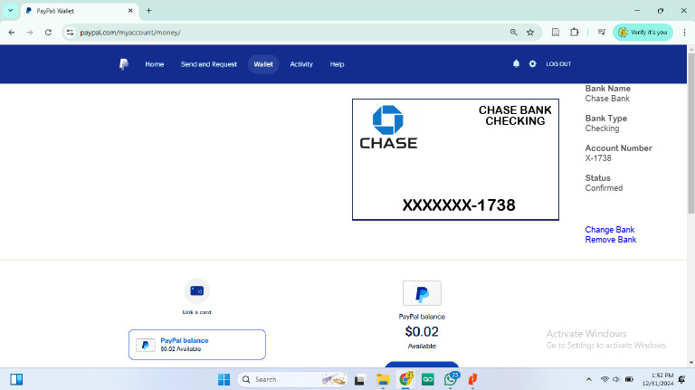 Chase Bank Checking Account Details | PDF