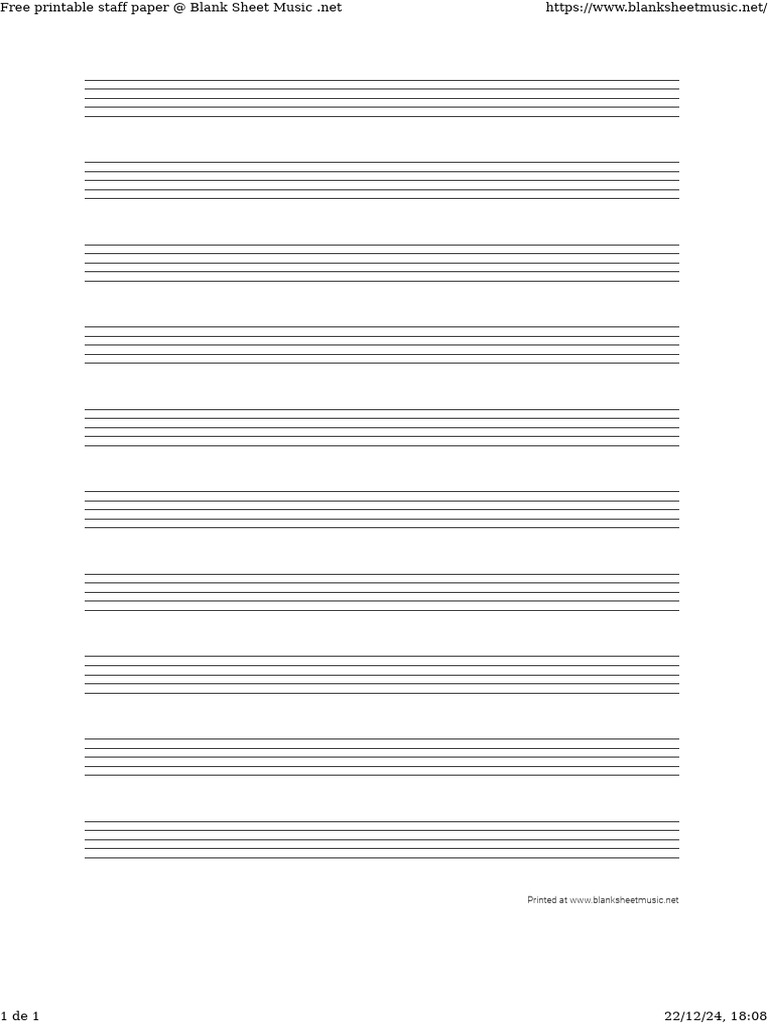 Free Printable Staff Paper Online | PDF