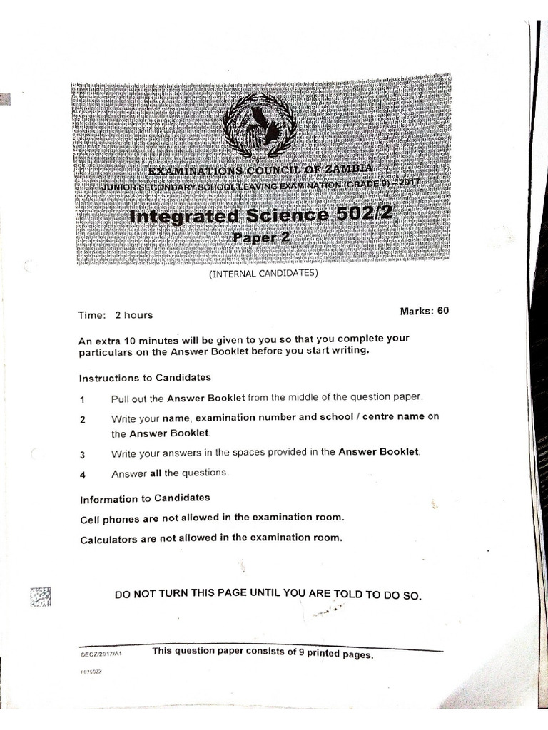 integrated science past papers grade 9 pdf download