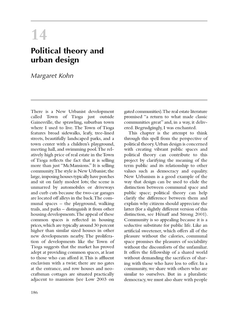 Political Theory and Urban Design | PDF | Public Sphere | Jürgen Habermas