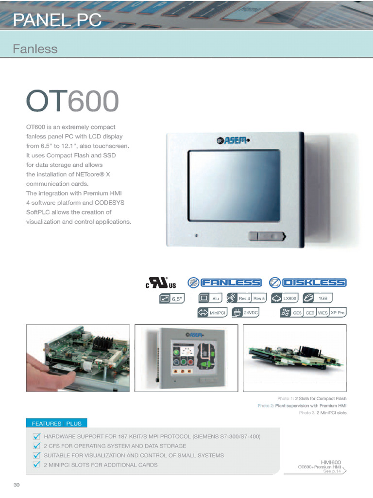 OT600 Especificacao Tecnica | PDF