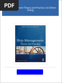 Download Full Ship Management Theory and Practice 1st Edition Zhang PDF All Chapters