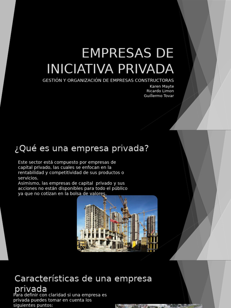 Empresas de Iniciativa Privada | PDF | Business | Empresa de capital ...