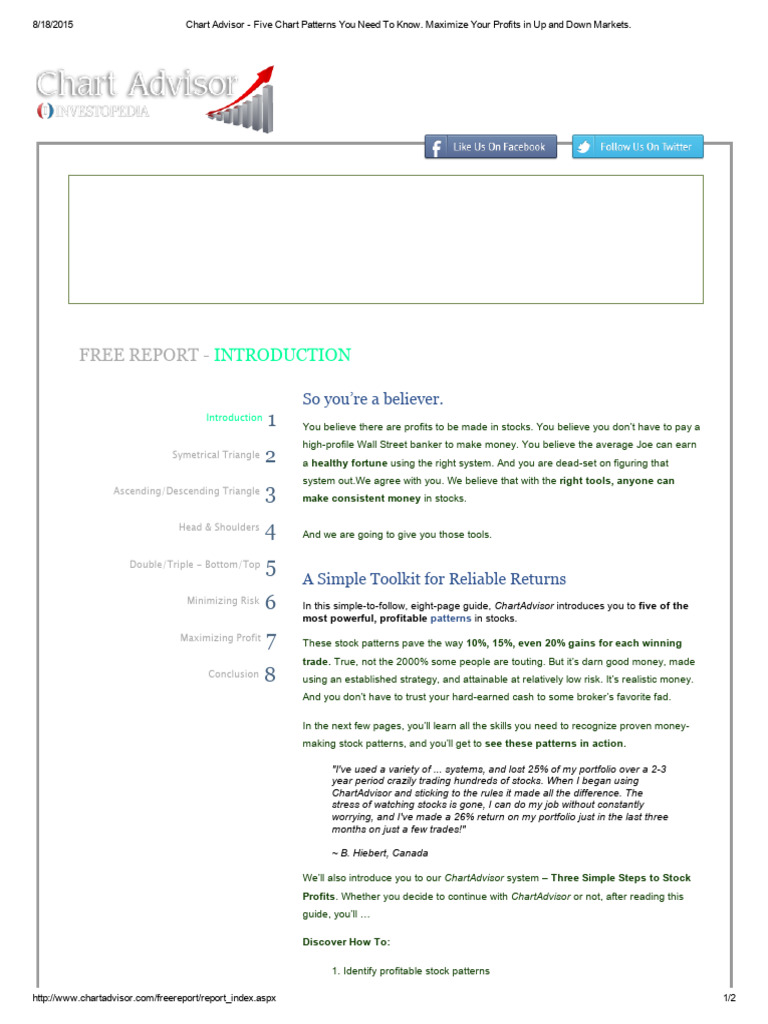 Key Chart Patterns for Stock Profits | PDF | Short (Finance) | Stocks