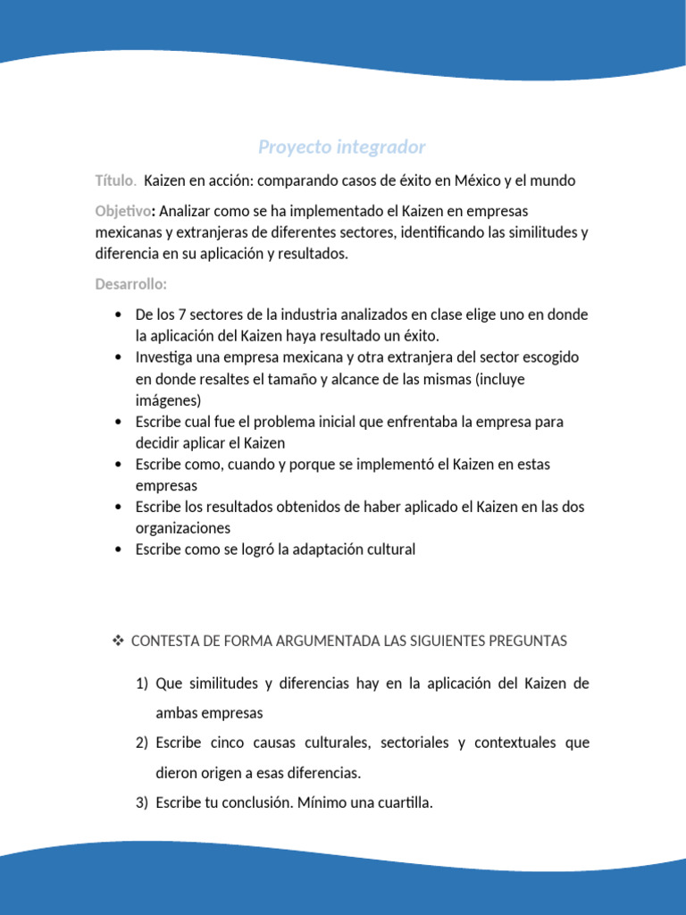 Proyecto Integrador | PDF