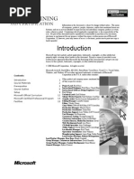 1 Course Materials 2 Prerequisites 3 Course Outline 5 Setup 9 Microsoft Official Curriculum 12 Microsoft Certified Professional Program 13 Facilities 15