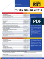 Thông tin tuyển sinh 2012 Đại học Hoa Sen - 1