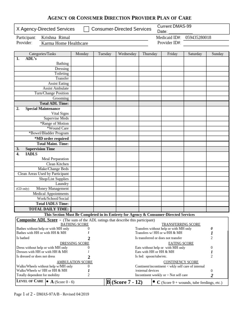 Dmas 97 ab blank krishna rimal pdf health care