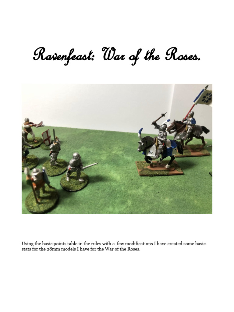 Ravenfeast: War of the Roses Stats | PDF | Armour | Cavalry