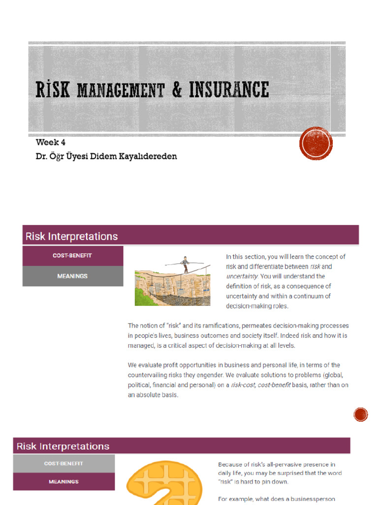 Risk Week4 | PDF