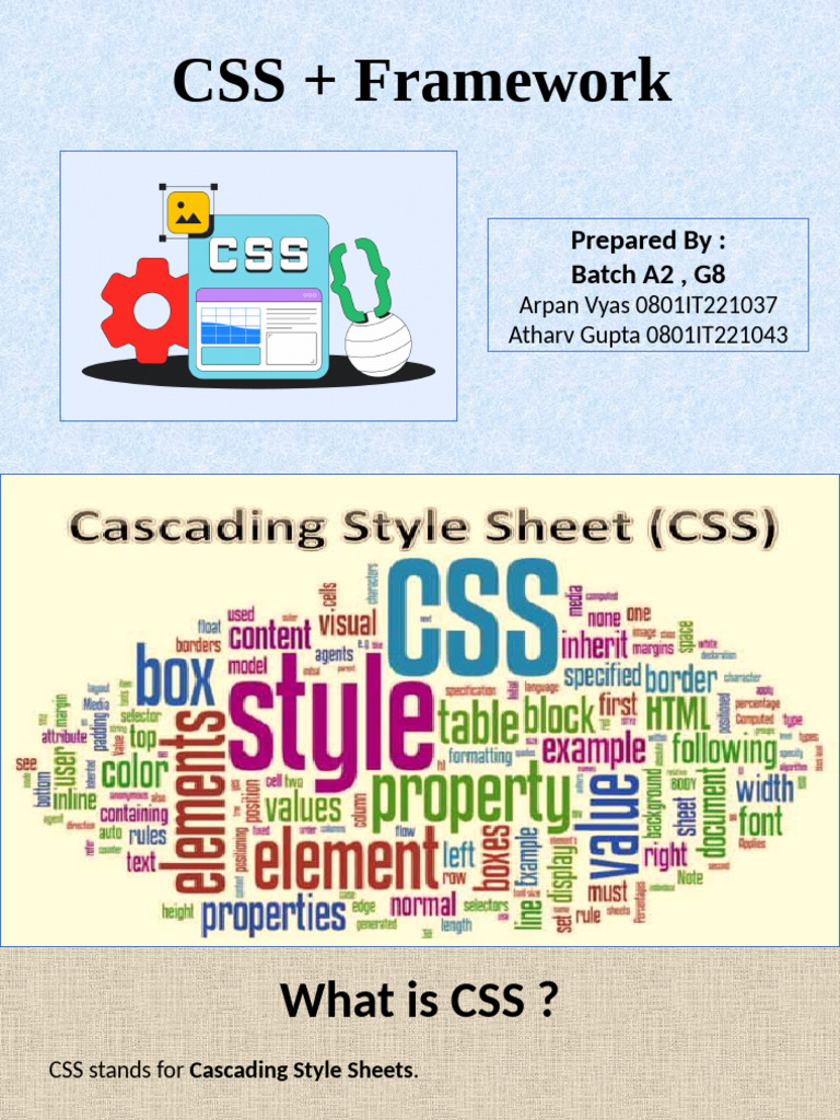 Presentation - CSS and Framework | PDF | Html | Html Element