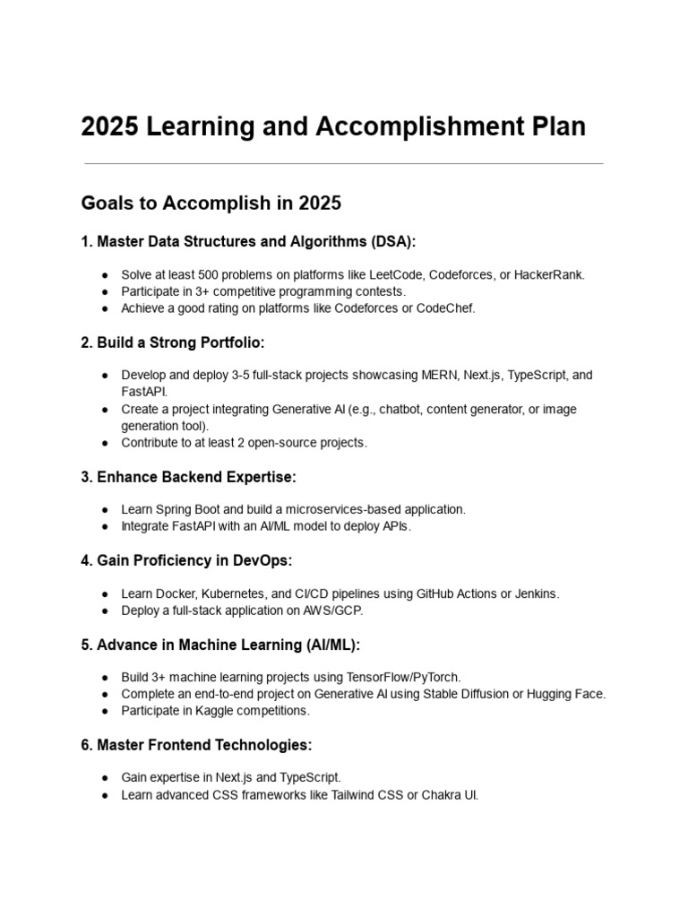 LEARNING 2025 FRAMEWORK intelligence overview