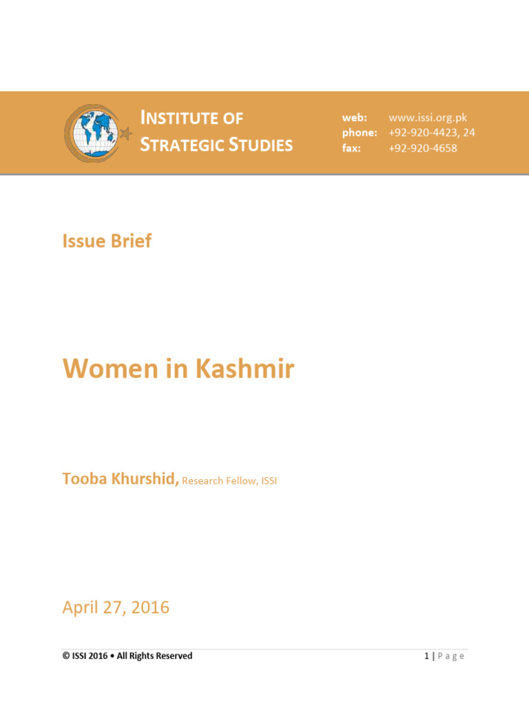 Final Issue Brief Tooba Khurshid Dated 27 4 2016 | PDF | Crimes | Crime ...